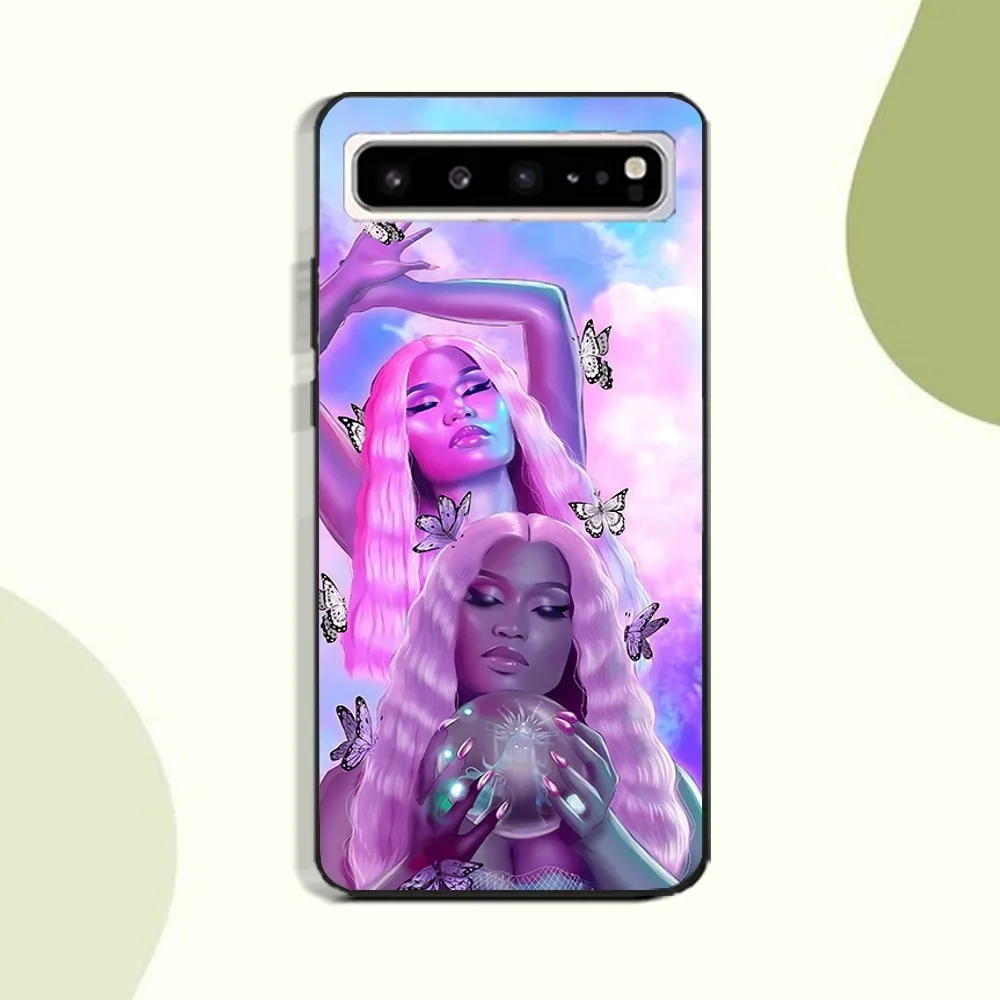 N-Nicki Minaj Rapper Phone Case For Samsung Galaxy A52 A12 A51 S21 Edge S22ULTRA S23 S24 S20LITE Plus Ultra Black Cover