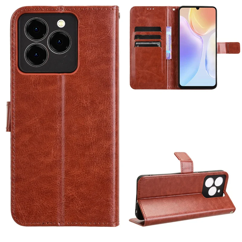 Кожаный чехол для телефона Ulefone Note 20 Pro с защитой от падения и ремешком-подставкой для Ulefone Note 20 Pro, чехол-кошелек для бизнеса Кожаный чехол для телефона Ulefone Note 20 Pro с защитой от падения и ремешком-подставкой для Ulefone Note 20 Pro, чехол-кошелек для бизнеса