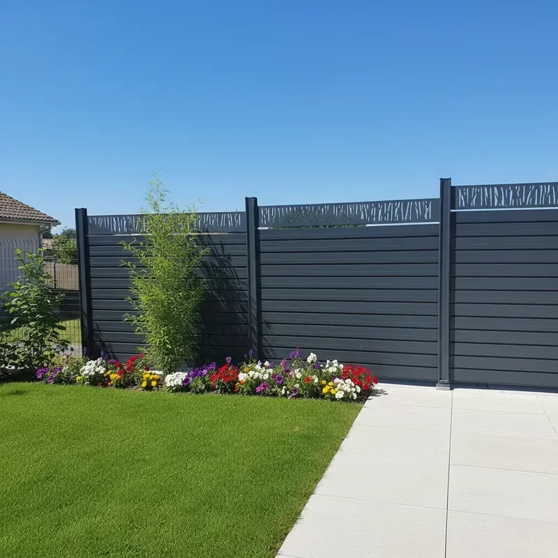 Aluminum Louver Profiles Anti-Theft Manual Modern Finished Flex Fence Rotatable Slats for Garden Gate