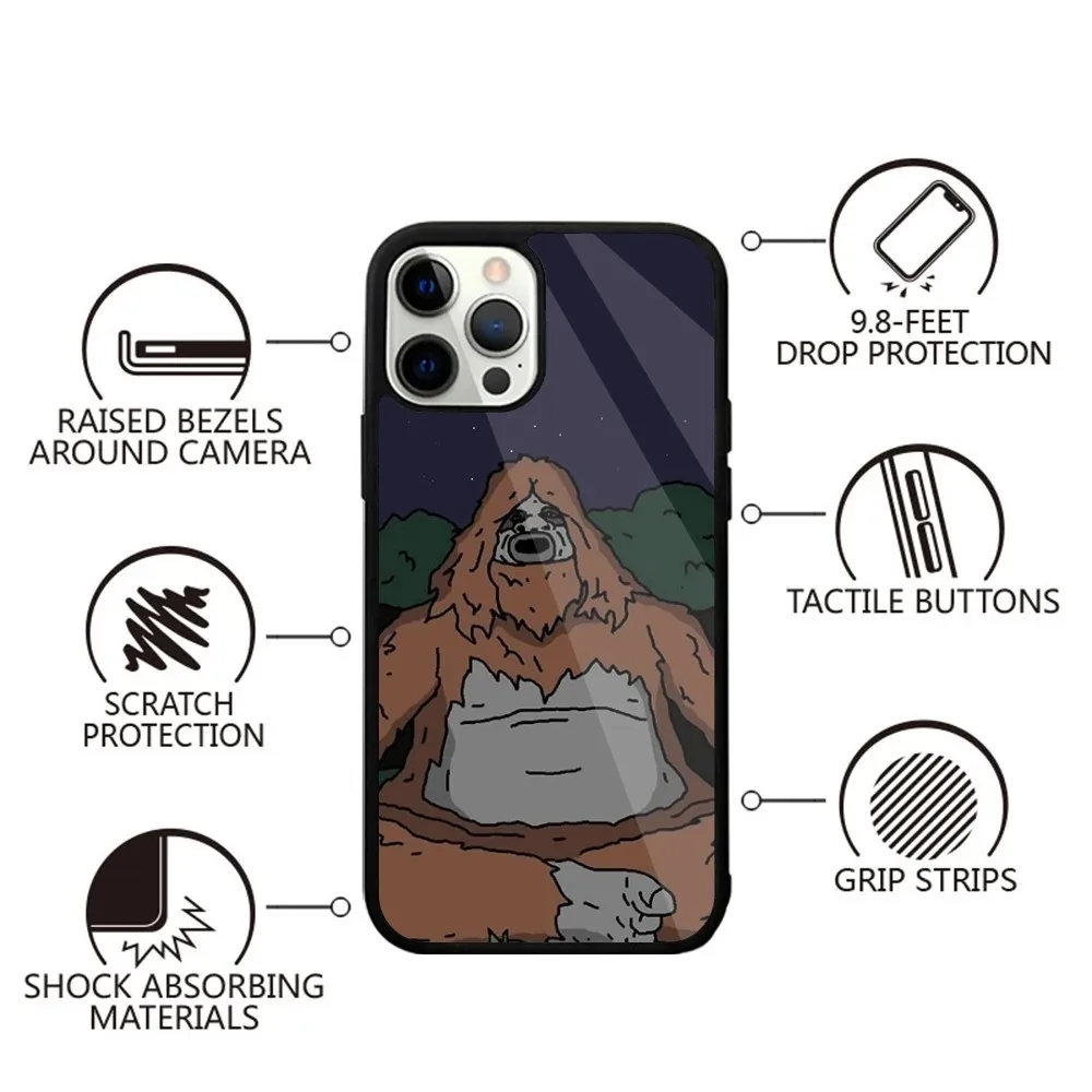 Sassy The S-Sasquatch Phone Case For iPhone 15,14,13,12,11,Plus,Pro,Max Mini Magsafe Magnetic Wireless Charging