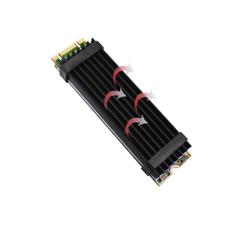 F3KE Solid-State-Festplatten-Kühlkörper, Aluminium, 70 22 6 mm, 2280 NVME SSD-Kühlkörper