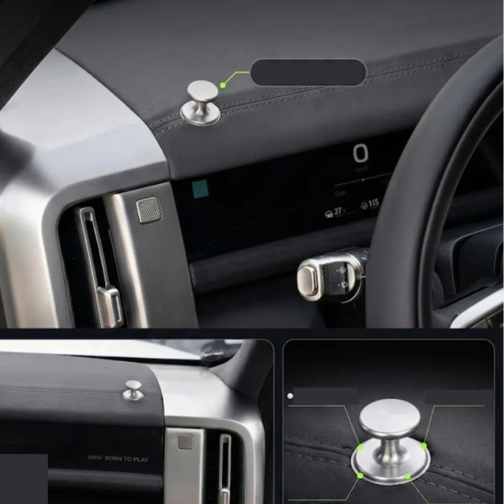 Special Aluminum Alloy Dashboard Hook For Chery iCAR iCAUR V27 2026-2027 Original Hole Position No-Damage Installation