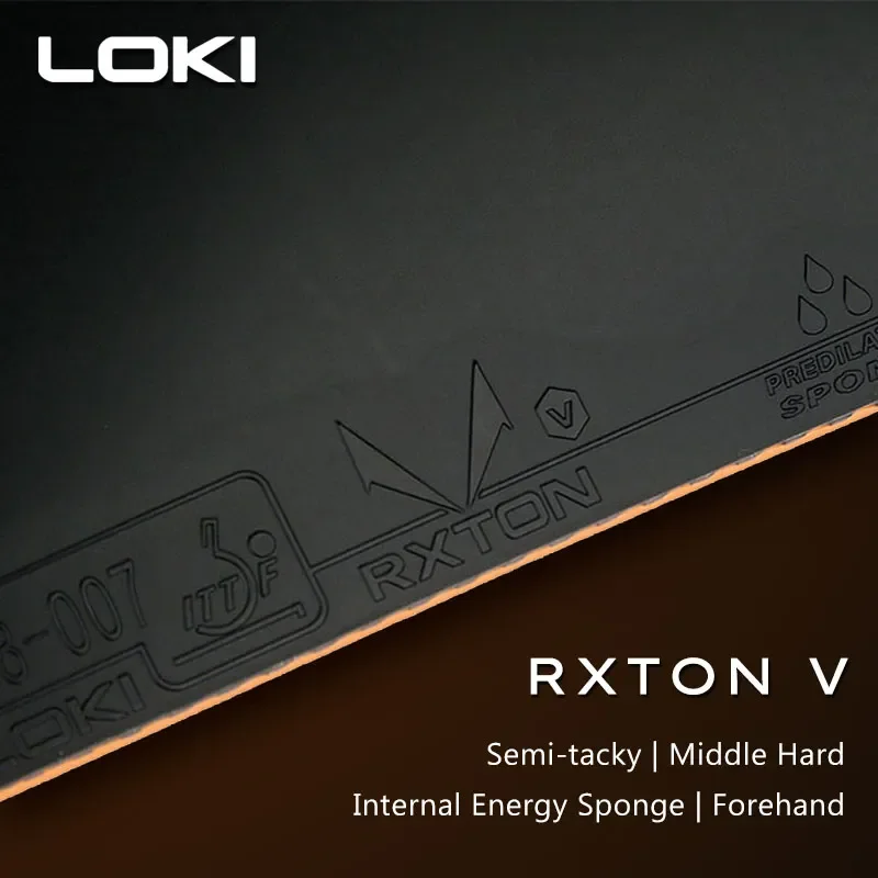 Loki-RXTON 1 3 5 Table Tennis Rubber, Semi-tacky Internal Ennergy, High Density Ping Pong, ITTF Approved, Original