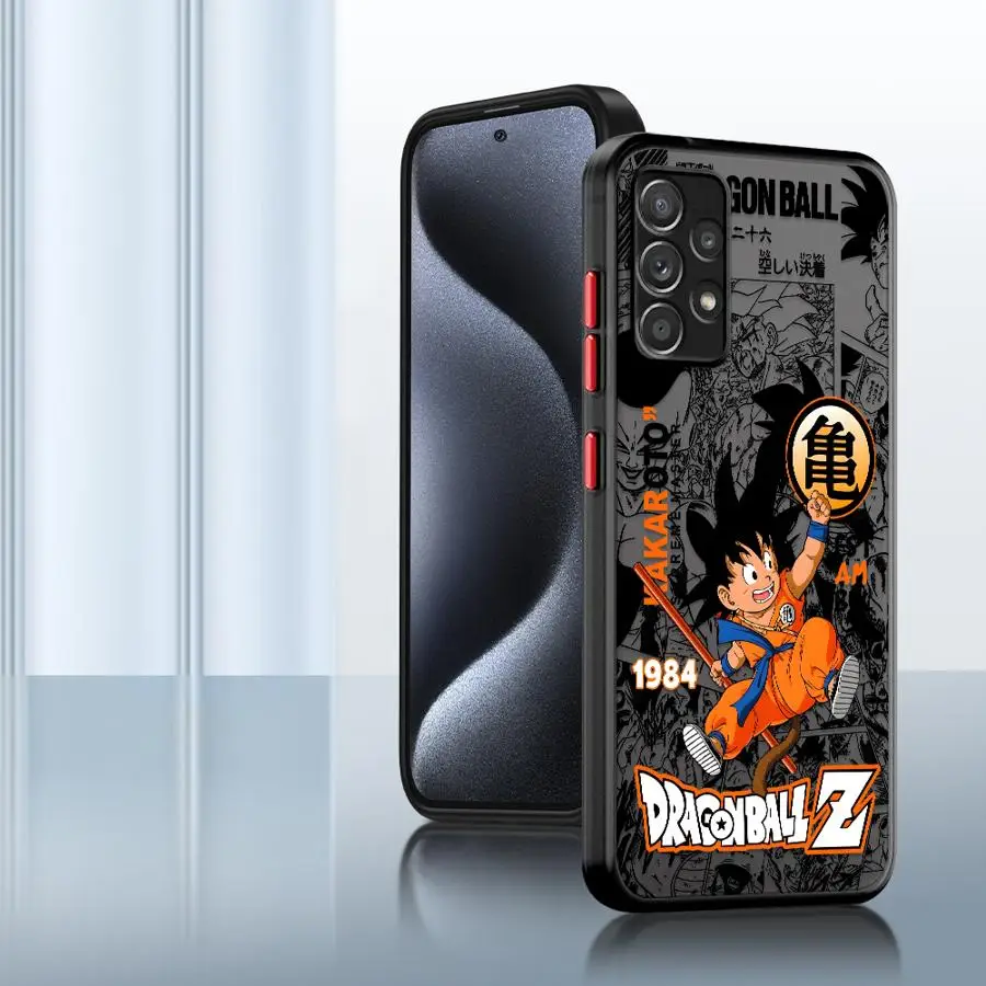 Case for Samsung Galaxy A50 A70 A15 A16 Note 20 Ultra 10+ 9 8 A30 A06 A13 A12 A14 A05 Back Phone Cover Dragon Ball Cartoon