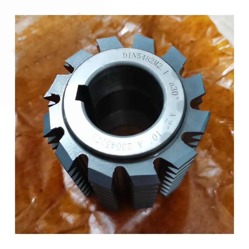 DIN5482 Module2.1 27mm bore Involute Spline Gear Hob Cutter M2.1 PA30 degree, A Grade, HSS M2 and M35 Materials, Customized