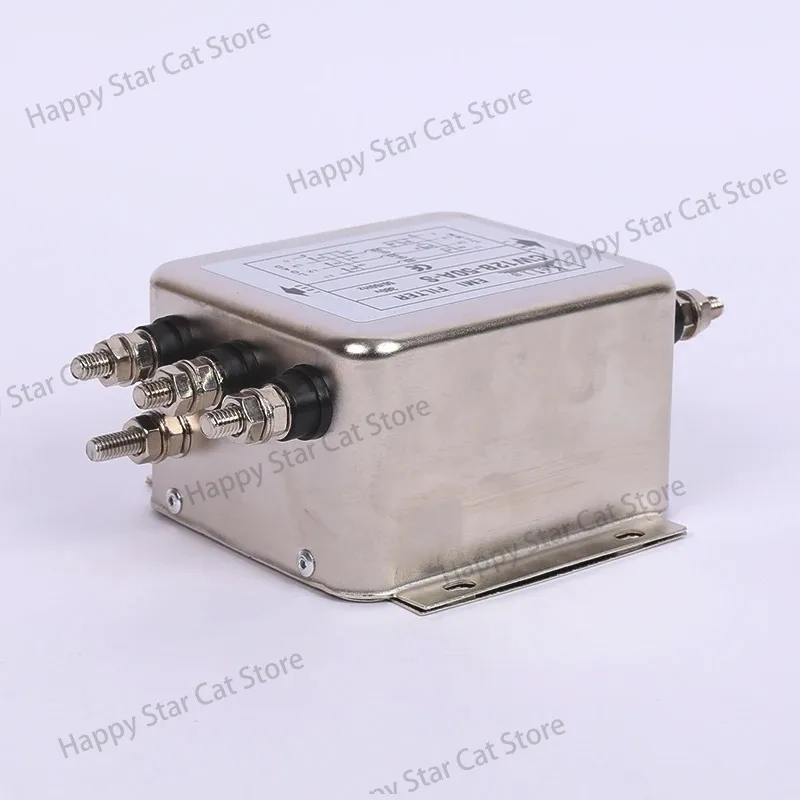 Three-phase Three/four-wire 380V AC Power Supply EMI Filter Servo Inverter Anti-interference CW12B-60A-S