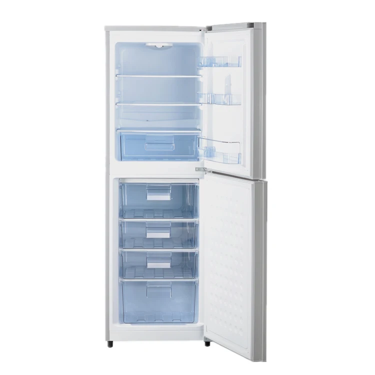 BCD-270 9.53 cu.ft bottom freezer home used solar refrigerator