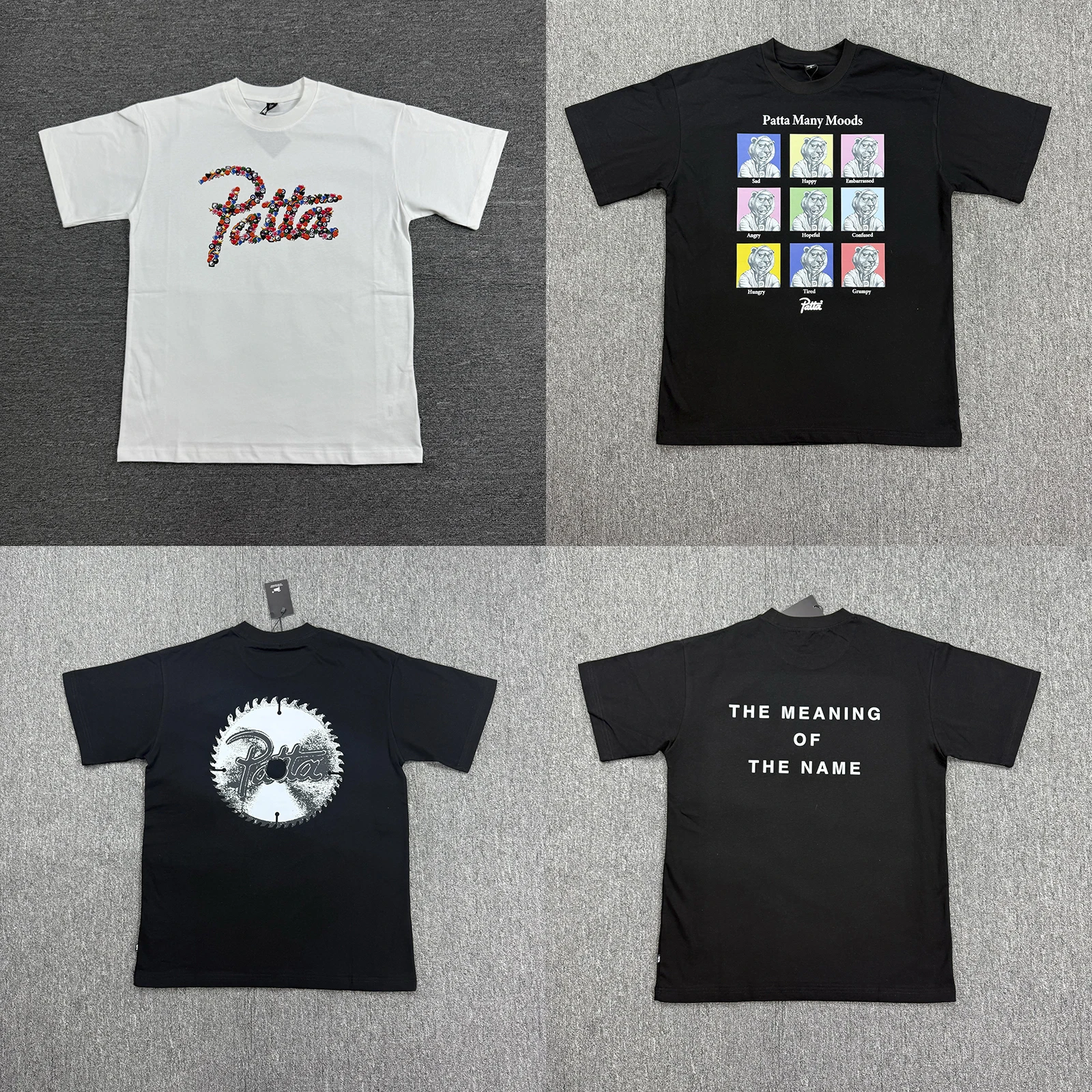

25SS PATTA T Shirt Street Fashion Women Men Summer Style Vintage Classic Style Tee