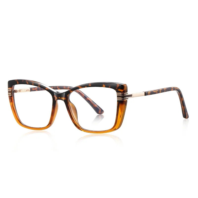 KIZN TR90 مربع النساء قصر النظر النظارات الطبية الإطار موضة جديدة مكافحة الضوء الأزرق مخصص شخصية نظارات-0.50 إلى -6.0