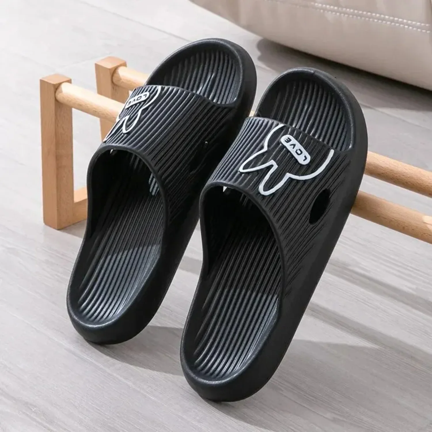 Mens Outdoor Wear  Anti-slip  Slippers Quiet Floor Draggers Cartoon Style Suitable  Students Couples Bafang speed sensor Kdc S