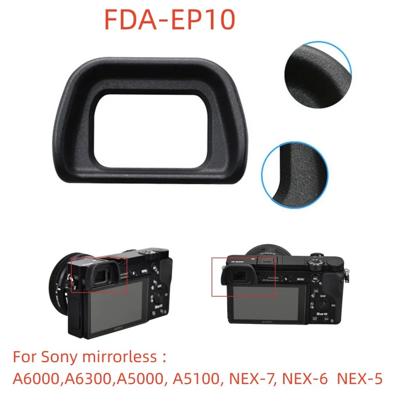 1/2 sztuk dla FDA-EP10 muszla oczna Eyepiec muszla oczna dla Sony Alpha A6000 A7000 NEX-7 NEX-6 FDA-EV1S aparat cyfrowy