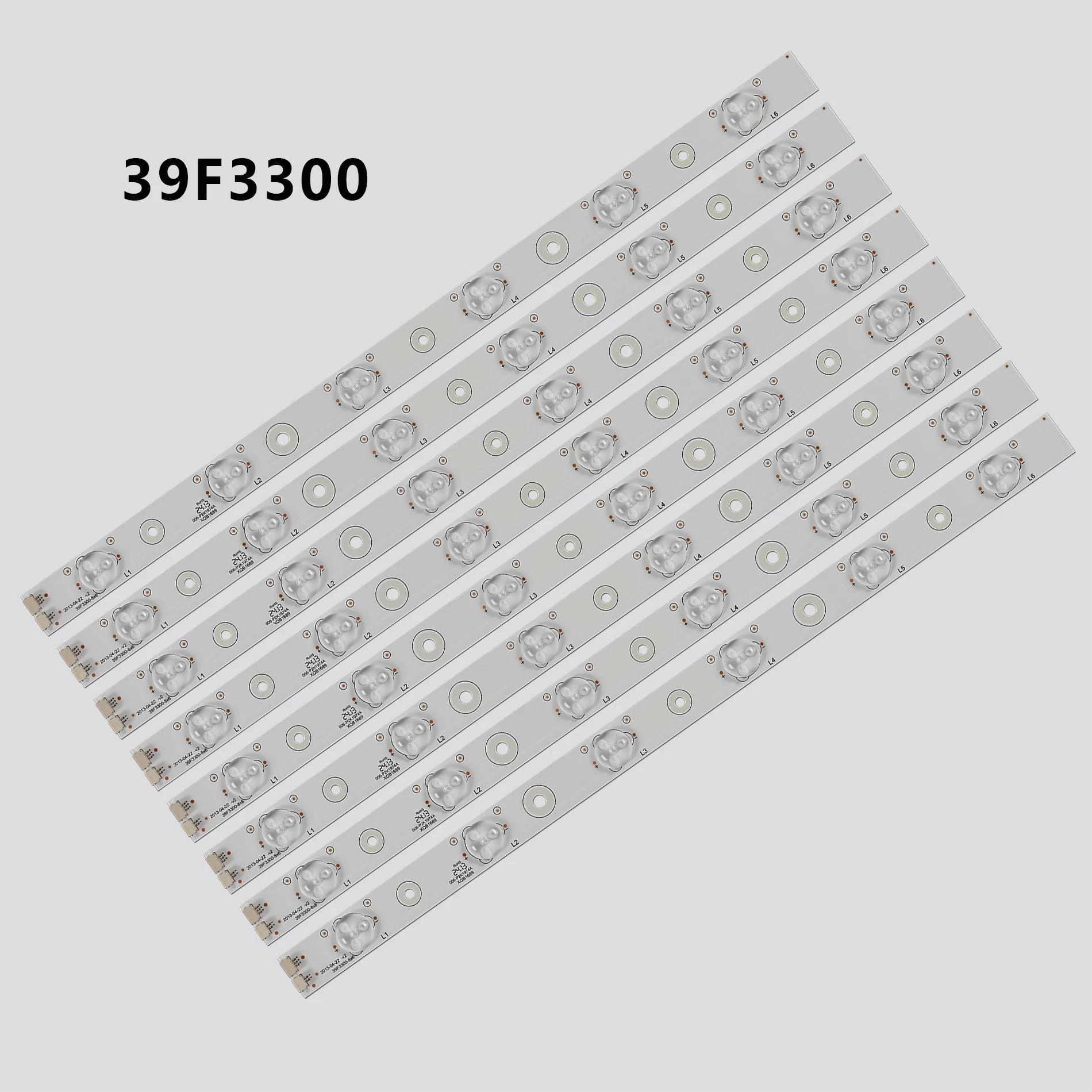 شريط إضاءة خلفية للتلفزيون LCD ، 6 المصابيح ، 6 فولت ، 380 مللي متر ، 39 "، 39F3300-8x6 ، 4C-LB3906-YH2 ، 4C-LB3906-YH1 ، جديد ، 8 قطعة للمجموعة الواحدة