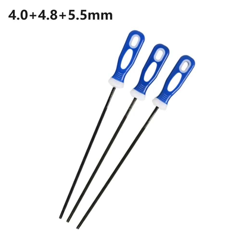 1/3 Pcs Chainsaw Round Files Chain Round Steel Sharpener Suitable For Small 325 & Large 3/8 Fuel Saw For Grinding 4.0/4.8/5.5mm