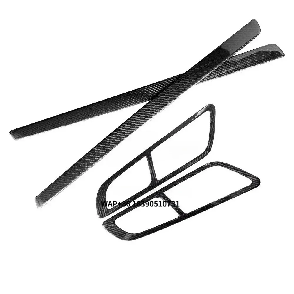 

SUNMAX for GT GTS GTR C190 R190 2015-2018 Carbon Fiber Interior Door Panel Handle Frame Cover Stickers Car Accessories