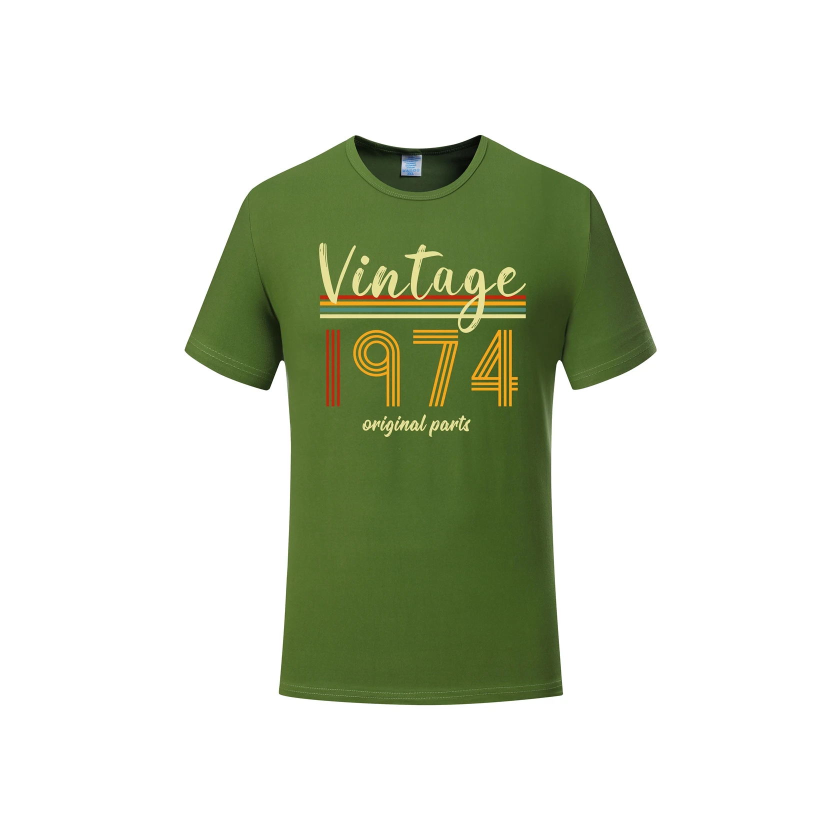 วินเทจ1974ชิ้นส่วนเดิมเสื้อยืดวันเกิด50TH ตลกผู้ชายผู้หญิงเสื้อยืด unisex TEE ชายเสื้อผ้าไซส์ใหญ่