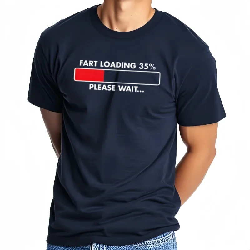 Camiseta divertida con carga de pedos, camiseta de Humor, camiseta de broma para hombre, regalos para papá, ropa para