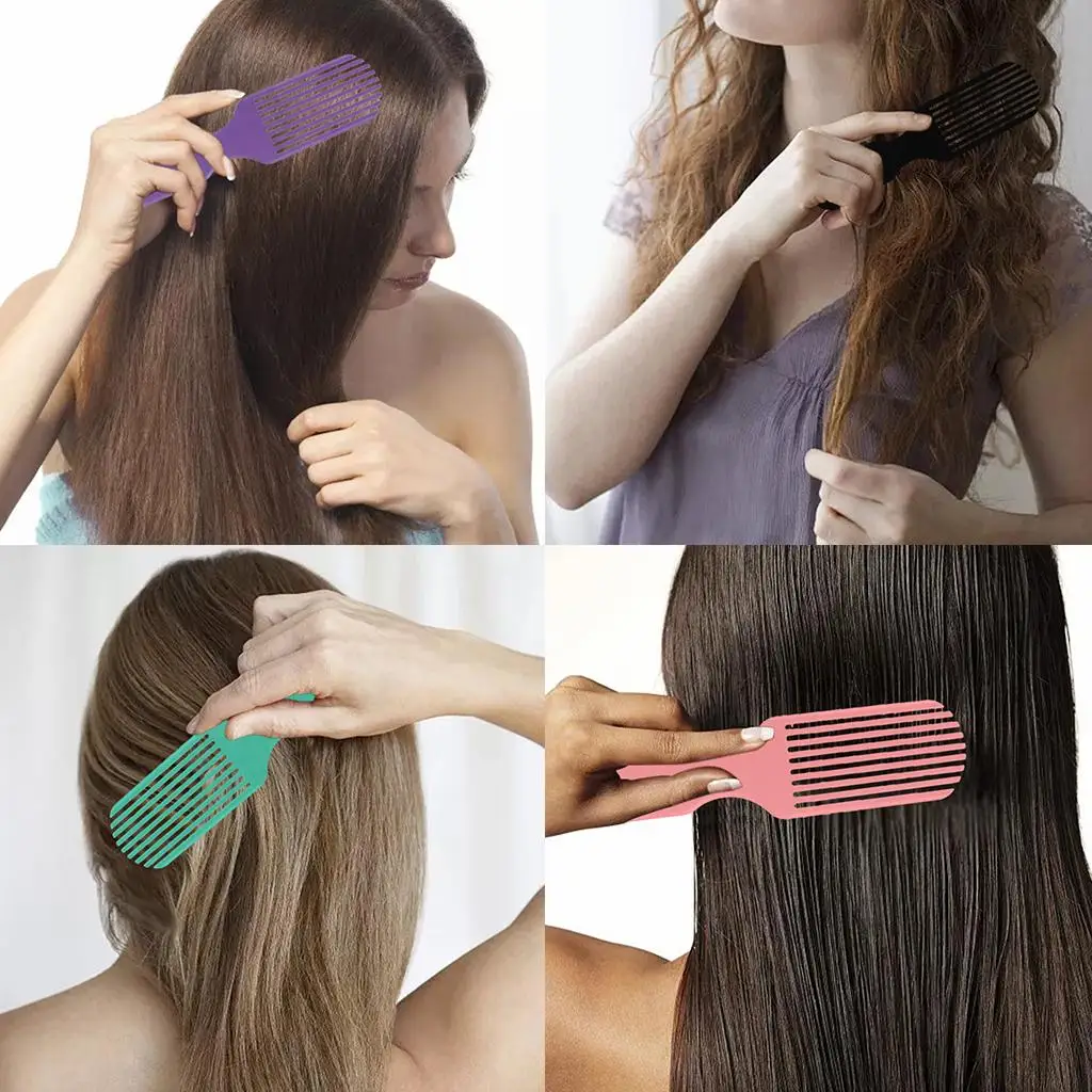 فرشاة فك تشابك الشعر متينة ومتعددة الوظائف ومريحة للتدليك الأساسية وخفيفة الوزن ومريحة للشعر البلاستيكي للرجال والأطفال