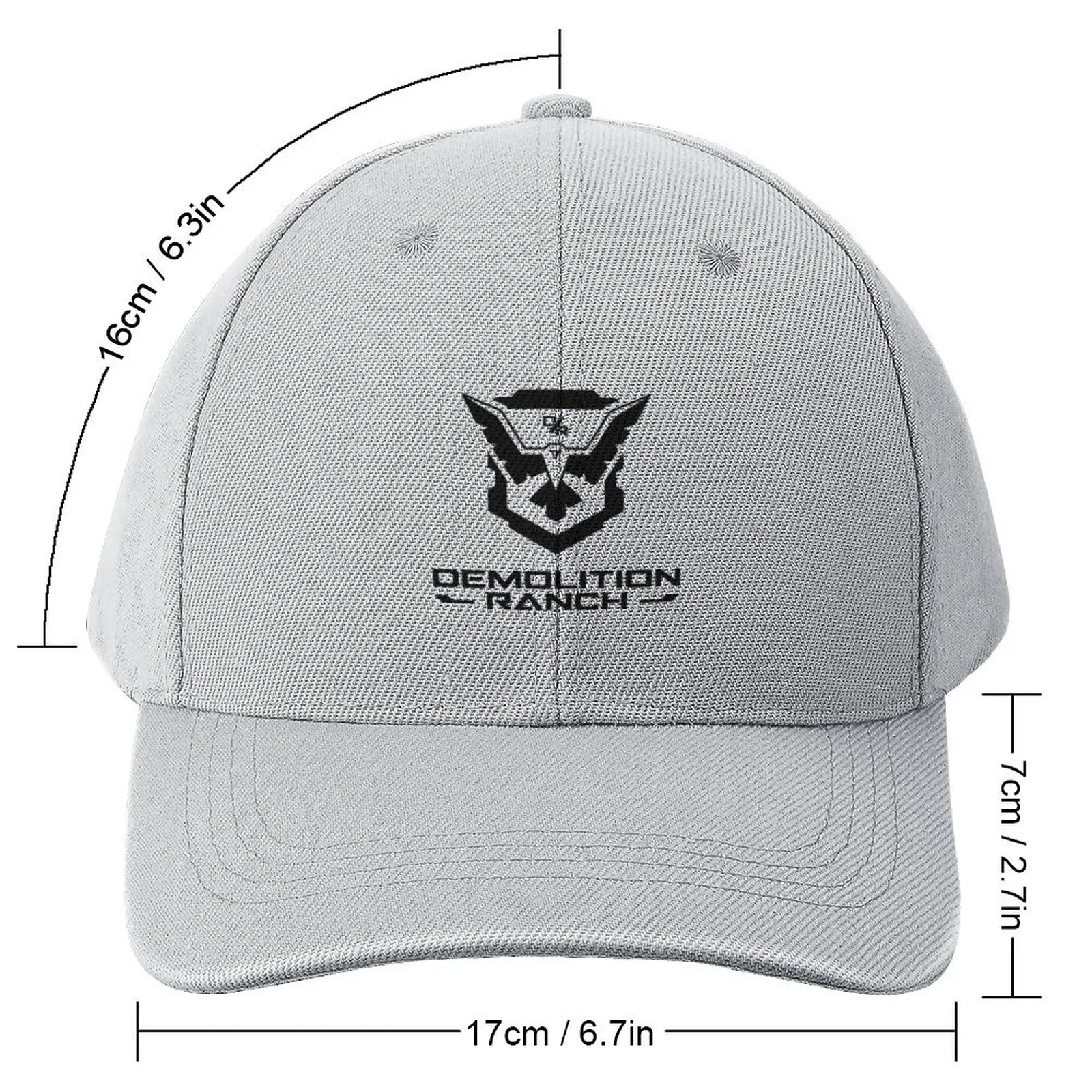 Demolition Ranch Casual Basic Gray Baseball Cap Male western hats Baseball Cap For Men Women'S