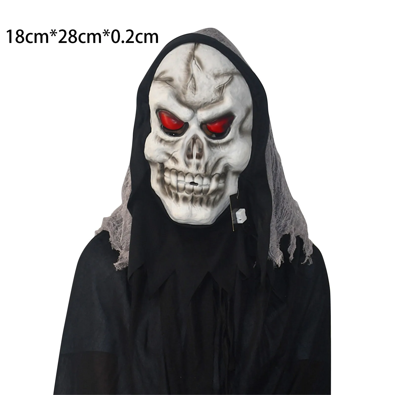 Unisex Horror Ghost Skull Mask Ghost Headgear Helmet Dress-up Cosplay Props Masquerade Halloween Party Scary Mask