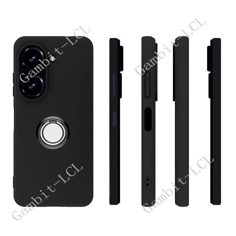 TPU Soft Silicone Case para ASUS, suporte de anel traseiro, suporte para smartphone, ASUS, Zenfone 10, 9, AI2302, AI2202-1A006EU, AI2202