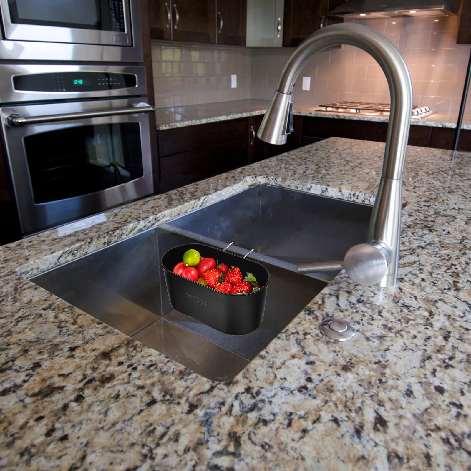 

Compact Sink Drain Basket Stainless Steel Storage Filter Screen Smooth Edges Anti Rust Kitchen Accessory Wear Resistant Multi