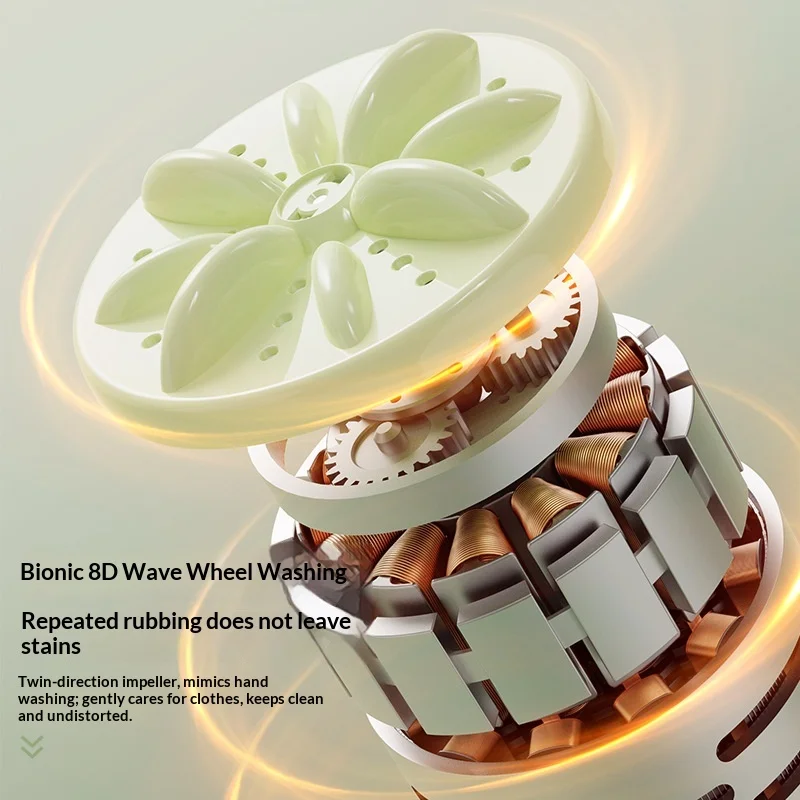 Double-Tub Portable Laundry Cup Drying No-Installation Socks Washer Dedicated Gadget Underwear Panties Mini Wash