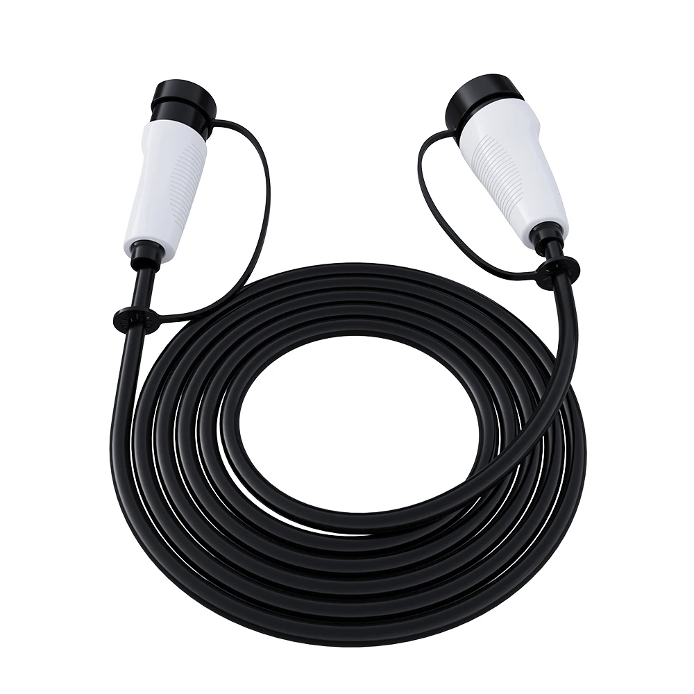 GWUYU O11 Car EV Charging Extension Cable 5M 3.5KW 7KW 11KW 22KW 16A 32A 3 Phase 250V 480V for Electric Vehicle Type 2 Charger