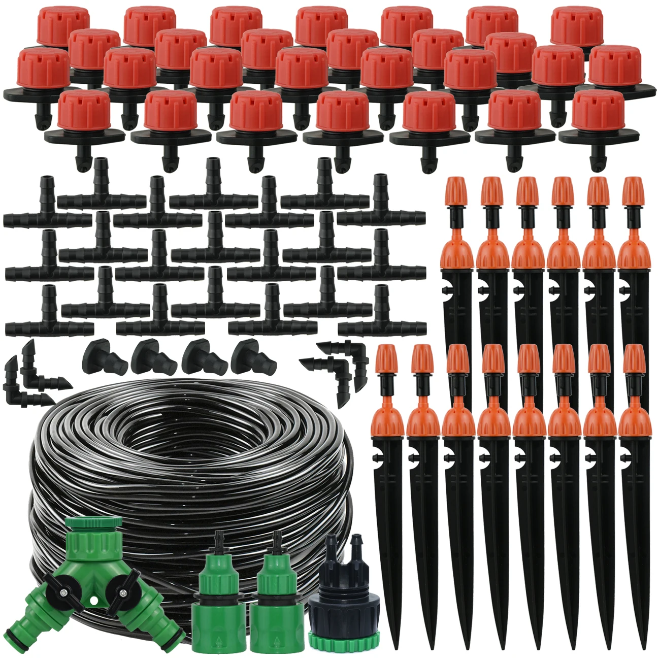 

KESLA 5M-30M Drip Irrigation Watering Kits System Garden Greenhouse Automatic Adjustable Drippers 8 Outlets Sprinkler 4/7mm Hose