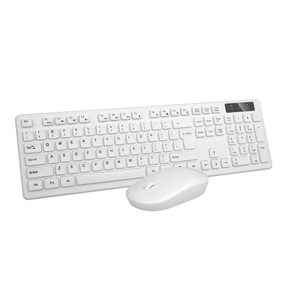 

Wireless Bluetooth-compatible Keyboard Mouse Set 2.4g Plug-Play Waterproof Keyboard Mouse For Desktop Laptop Compact