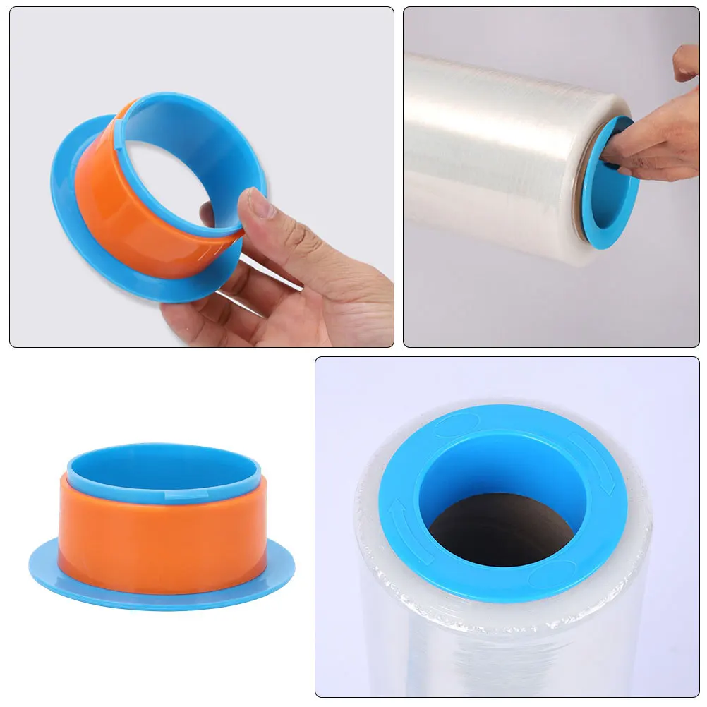 24Pcs Stretch Film Dispenser with Ergonomic Non Slip Handle for Pallet Packing Fast Wrapping