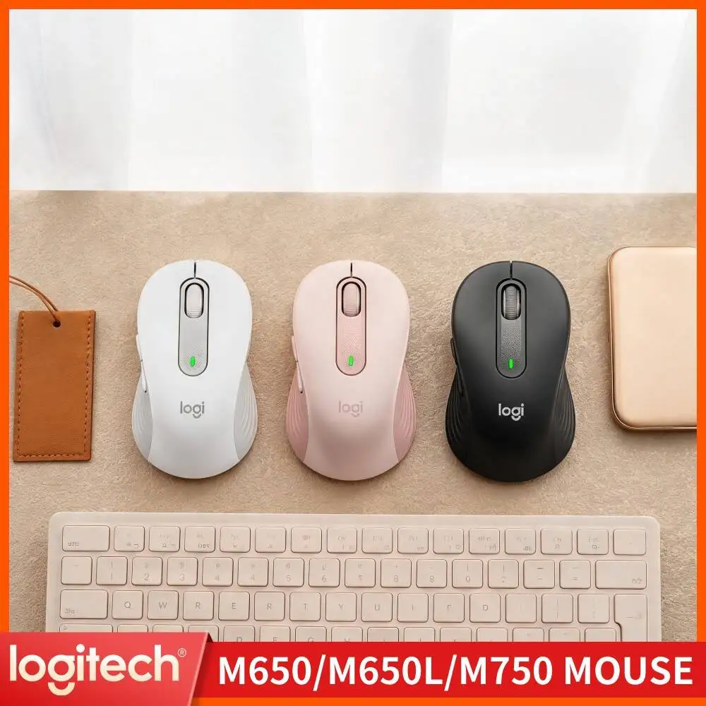 M750 Signature Mouse - 90% Click Noise Reduction, Comfort Thumb Rest, 24-Month Battery, Lightweight Portable Travel Tool
