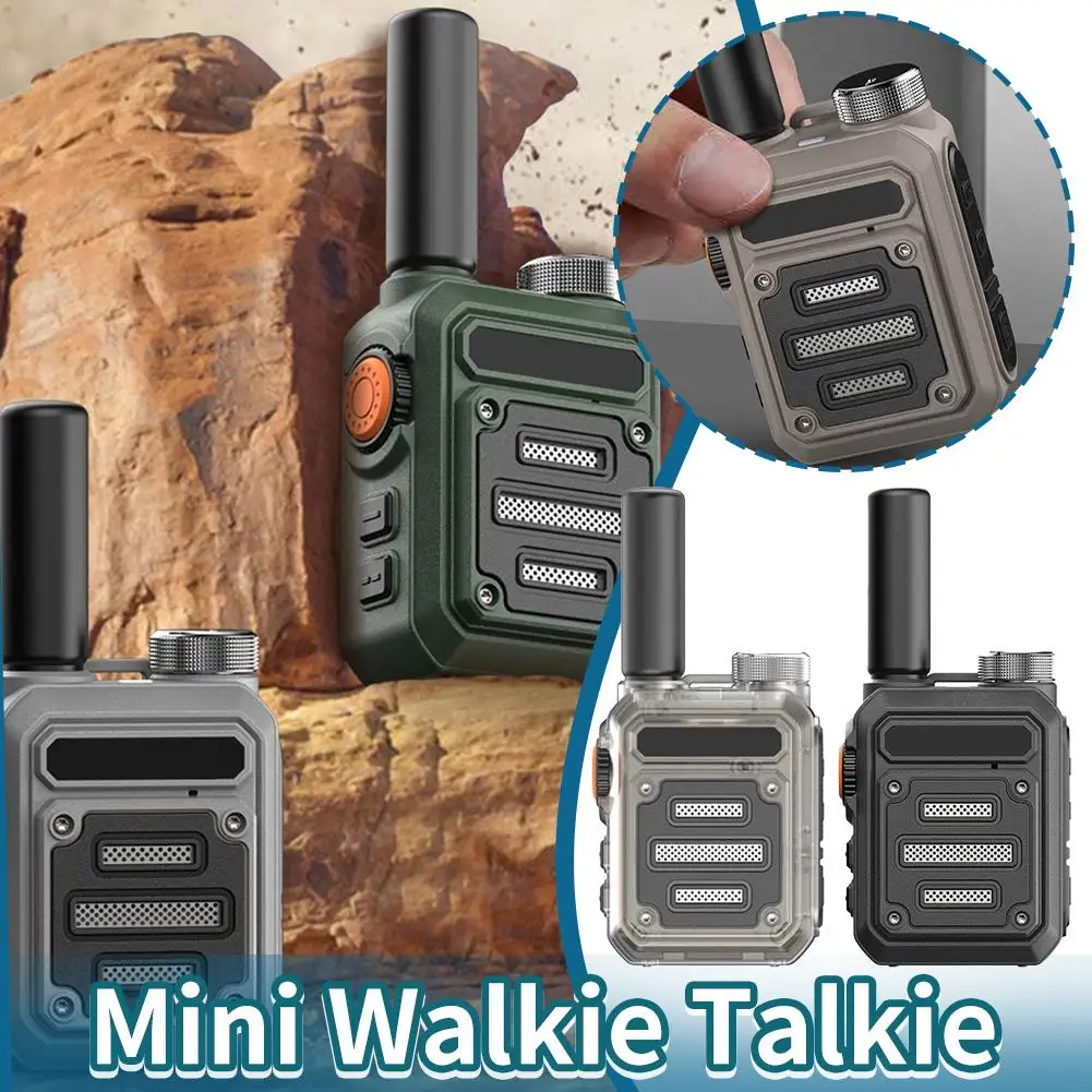 G63 Mini Walkie Talkie Portable Type-c Charging Walkie-talkies 5000mah Portable Radio For Outdoors U5q1