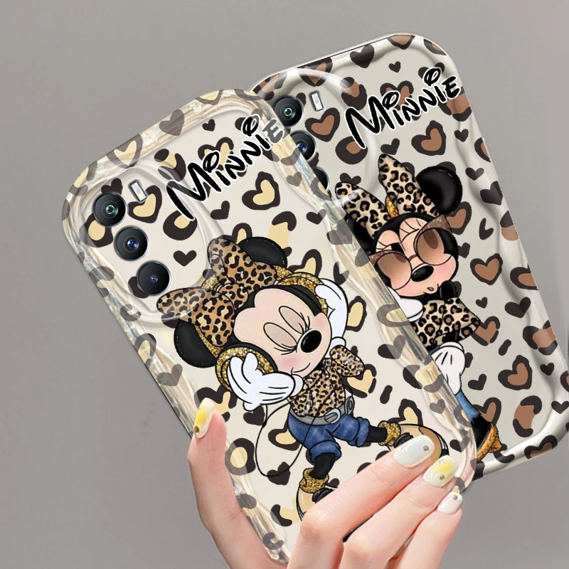 Minnie Sexy Leopard Print For Xiaomi Mi 14 12 12T 11 Lite Poco M6 X6 X5 X4 X3 M3 F4 Pro GT NFC 5G Wave Oil Back Phone Case