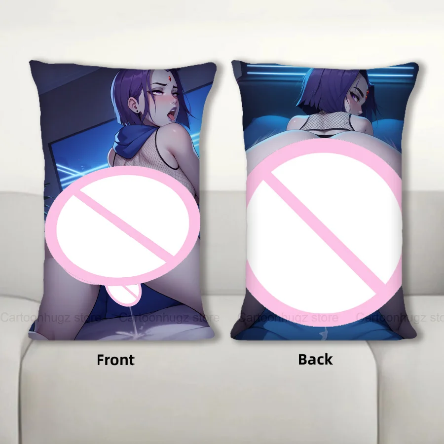 Dakimakura أنيمي فوتا الغراب وسادة للجسم غطاء وسادة أريكة مزدوجة الجانب طباعة رمي كيس وسادة 40X60cm #1