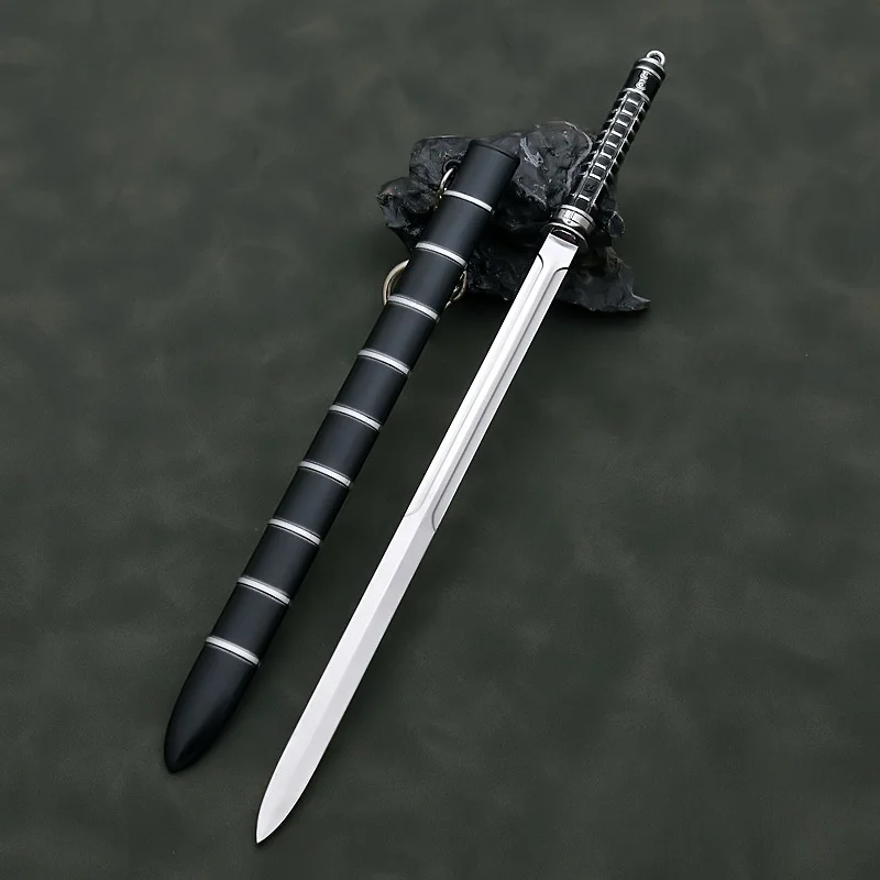 The Ghost King Sword Movies TV Weapon Weapon Blade Vampire Hunter 22cm Metal Katana Samurai Sword Showpiece Gifts Toys Kids