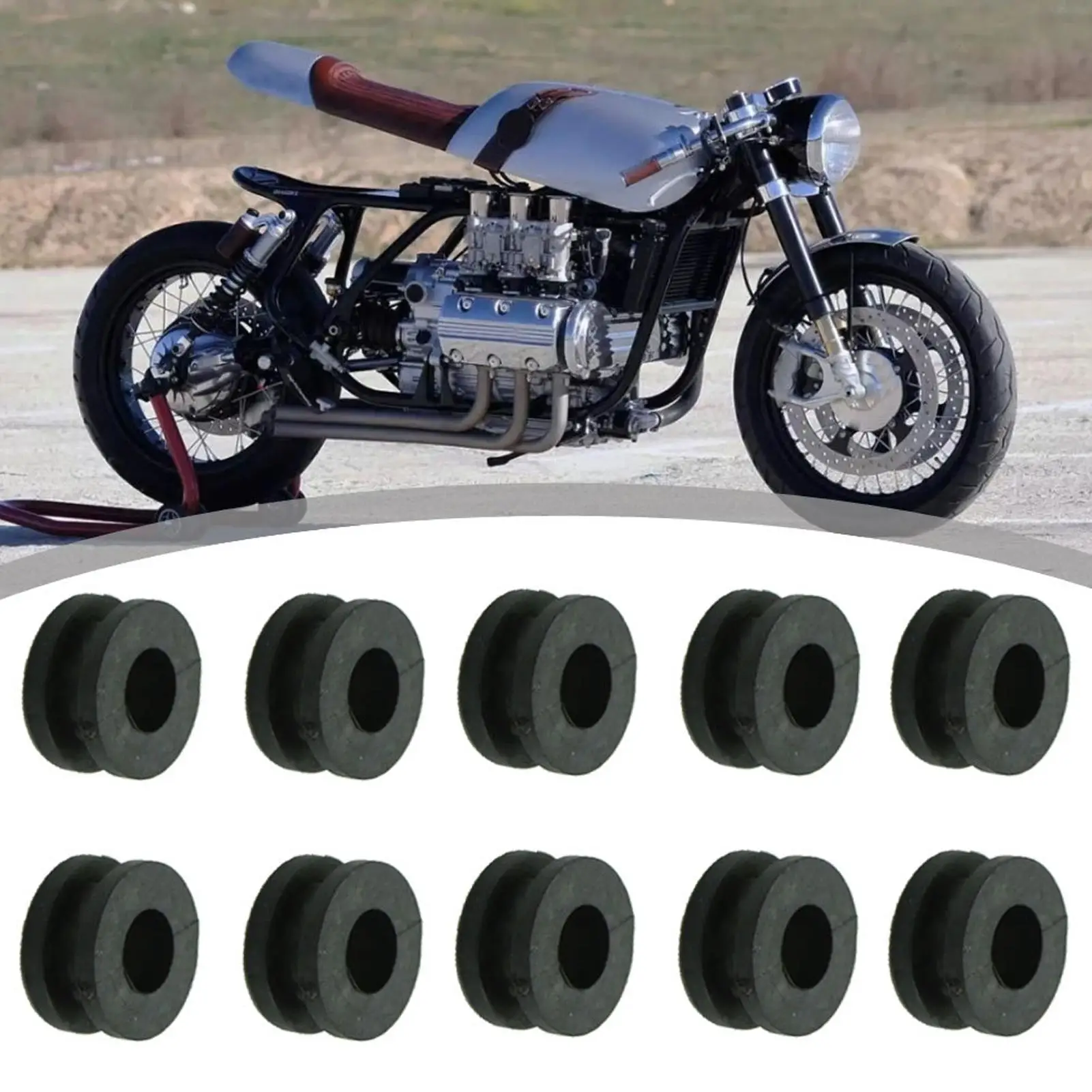 Motorcycle Shock Absorbing Bushing Scooter Hub Cover Buffer Replacement Motor Side Cover Cushion for Garage Home Workshop Urban