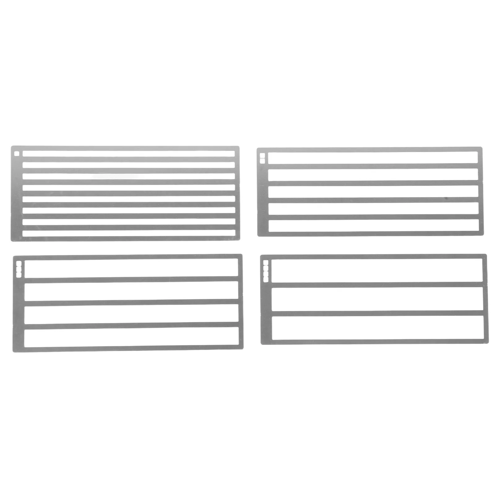 

4Pcs Diamond Art Ruler Precision Drill Placement Stainless Steel DIY Rhinestone Dot Alignment Tool for Crafts