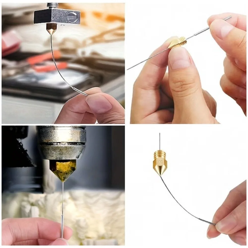 

10PCS Stainless Steel Nozzle Cleaning Tool Multi-purpose Universal Nozzle Cleaner Kit High Hardness Portable