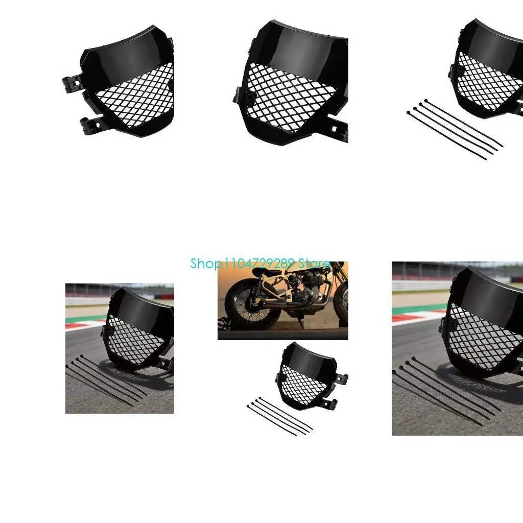 D8KE Front Number Plate Panel Set with Mounting Points and Ties Use for Dirt Bike