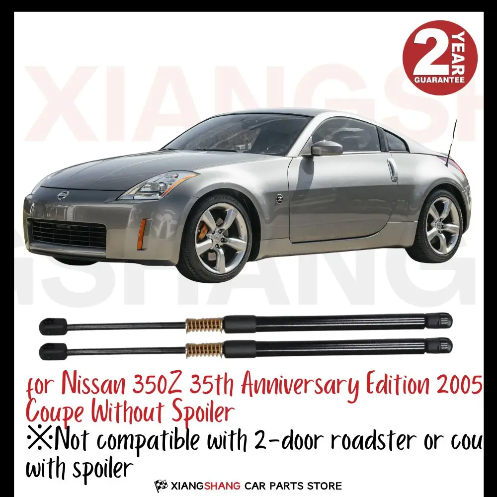 

2pcs Rear Damper for Nissan 350Z 35th Anniversary Edition 2005 Coupe WITH SPRING Trunk Boot Gas Charged Gas Struts