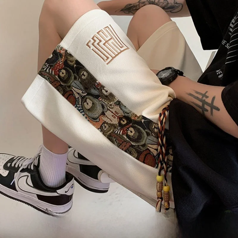 

Мужские шорты из ледяного шелка, летние, тонкие, спортивные, повседневные, средней длины, модные, китайский бренд, новая модель, для активного отдыха