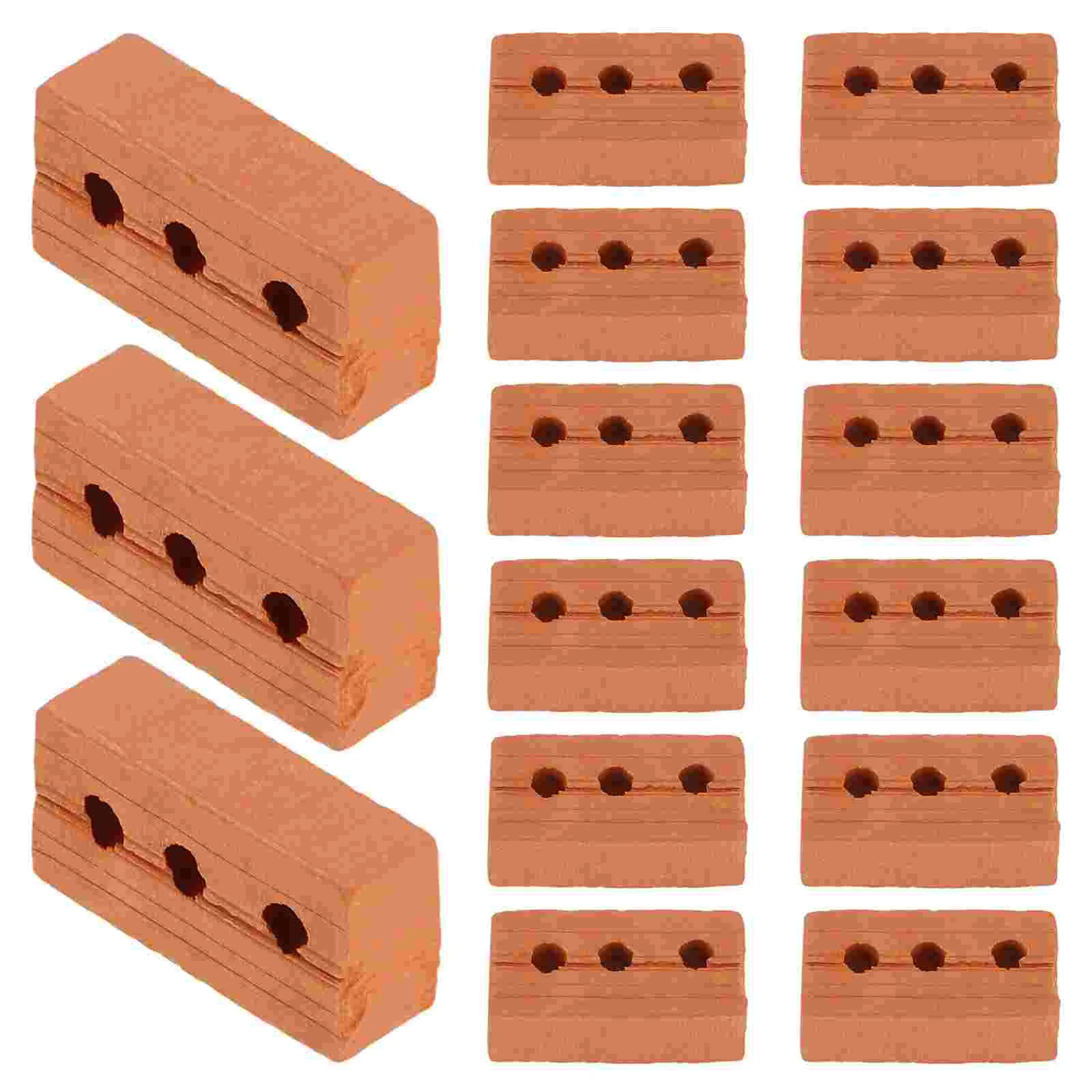 50 Pcs Mini Bricks Toys Architectural Model Accessories DIY Miniature Models Material