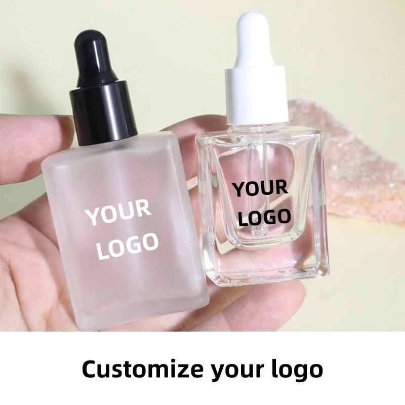 【شعار مخصص】 100 قطعة مصنع تخصيص دفعة صغيرة مخصصة للزجاجات الشفافة/المتجمدة مع ثلاثة مواصفات