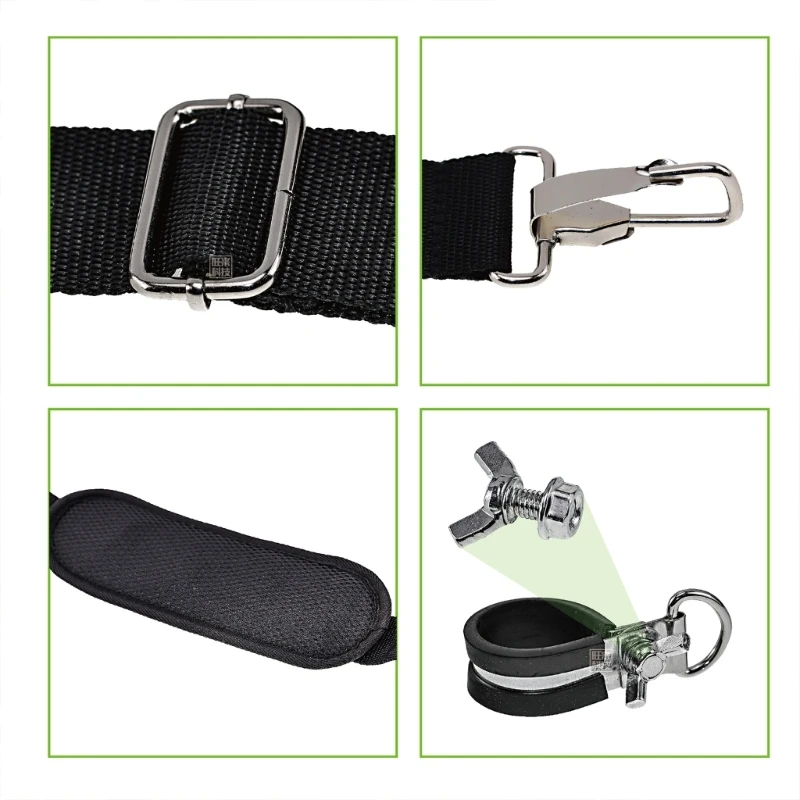 Professional Weeder Trimmer Belt Strap with Padded Shoulders 78-95cm Adjustable Dropshipping