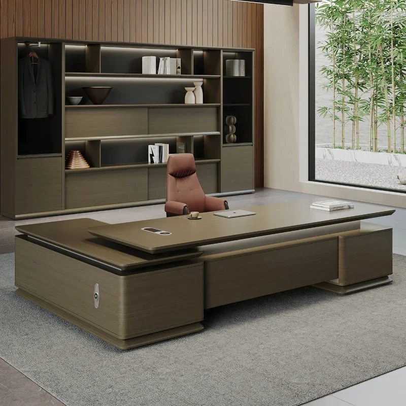 Cabinent Socket Office Desk Hutch Asthetic Working Modern Computer Table Organizer Conference Mesa Para Computador Home Office