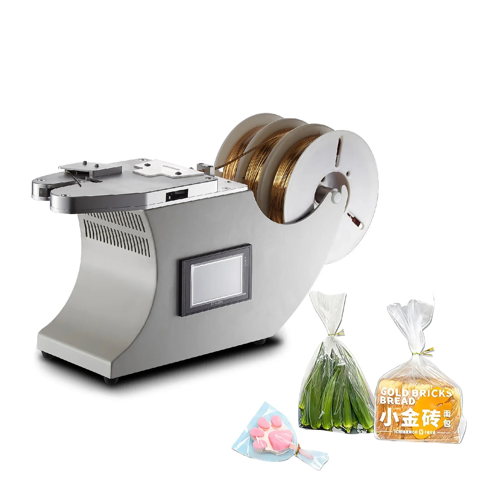 Tie Machine Semi-automatic Wire Rope WindingTying Machine Toys Backing Board Wire Tie Machine