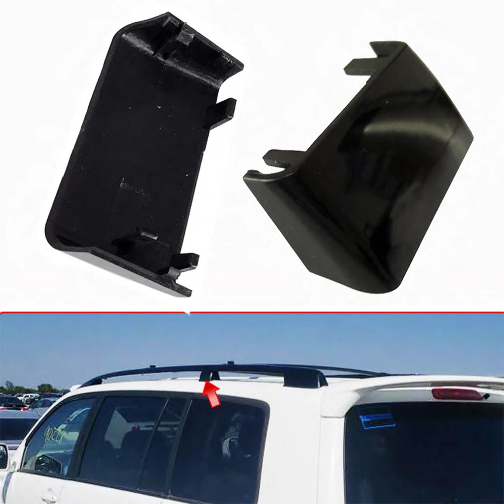 2Pcs Black Roof Rack Cover For Toyota Highlander 1998-2007 Passenger Center Roof Rack Cover replace New OEM 63495-48010