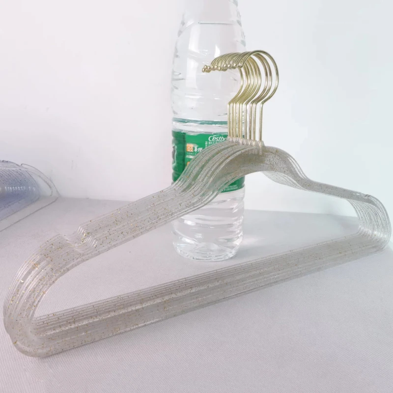

Clear Acrylic Clothes Hanger 10PCS Non-Slip Dress Suit Hanger Wardrobe & Closet Organizer