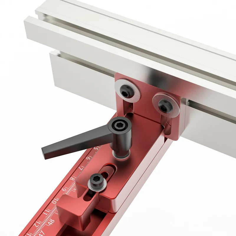 Woodworking T Slot Miter Track Miter Gauge Fence Connector Aluminium Router/Drill/Saw Table Slider Brackets Chute Stop