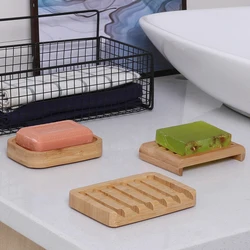Natural Wood Soap Box Bamboo Wooden Soap Holder Soap Base Bamboo To Remove Mildew Drain Hygiene Bamboo Box Soap Bamboo Shelf